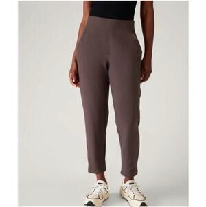 Athleta Pants Womens 4 Gray Purple Brooklyn Mid Rise Ankle Pull On Commute City